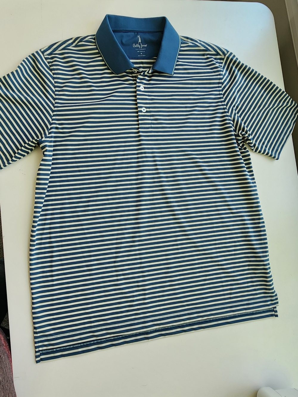 Bobby Jones Men's XL Performance Sports Golf Polo Shirt Collar